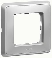 Рамка горизонтальная Legrand Cariva 1-м. алюминий картинка